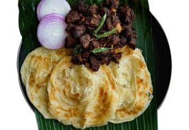 Lamb Pepper Fry with Malabar Paratha