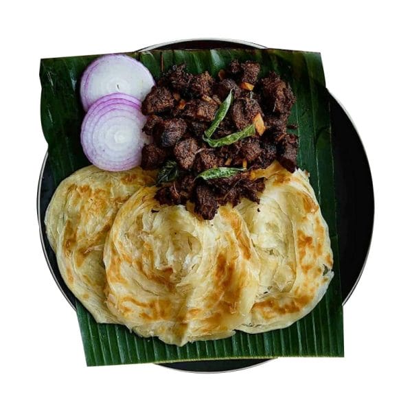 Lamb Pepper Fry with Malabar Paratha
