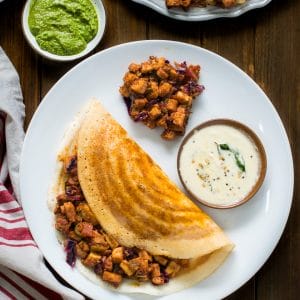 Pesto Paneer Dosa