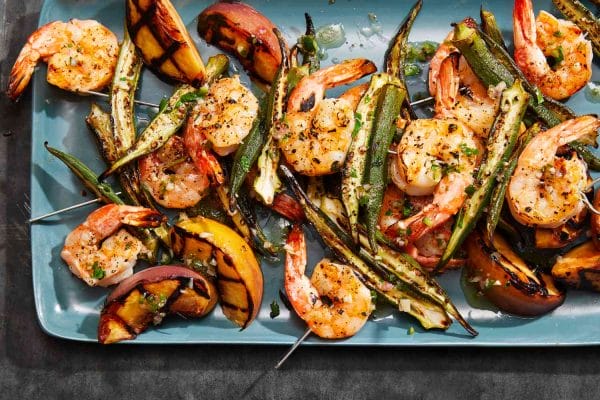 Seafood Grill with Veggies
